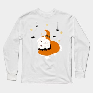 Halloween Maltipoo Dog Long Sleeve T-Shirt